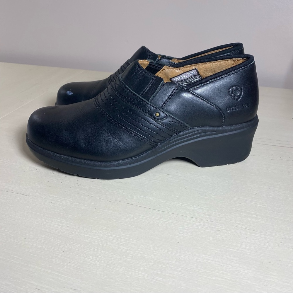 Ariat steel toe shoes women’s size 8 black leather